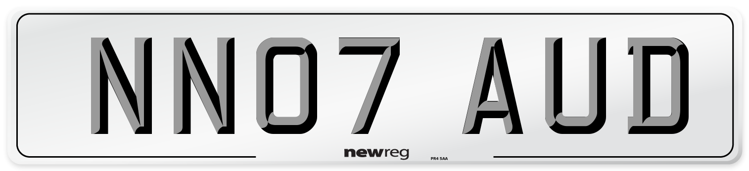 NN07 AUD Number Plate from New Reg